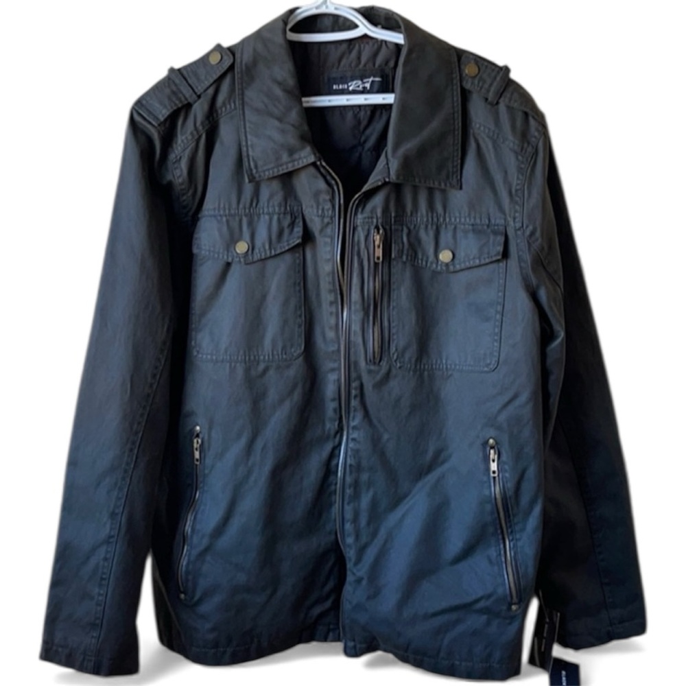 BLACK RIVET | Olive Biker Jacket
